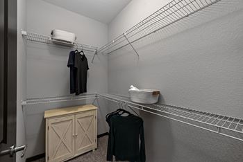 Oversized walk-in closets